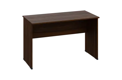 EPL 26 - 12 stůl kancelářský, dřevěná podnož, deska 25 mm, široký 1200 mm, ořech královský